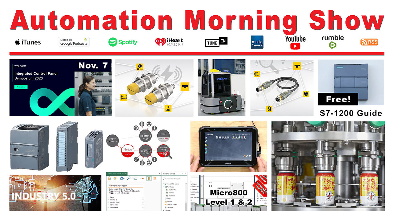 November 3 News: Siemens 11-7 Event, CODESYS Safe PLC, SIWAREX Turns 50, Rockwell on OT, I5.0 & more