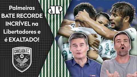 "Cara, esse RECORDE que o Palmeiras QUEBROU é IMPRESSIONANTE!" Verdão é EXALTADO após 3x1 no Emelec!