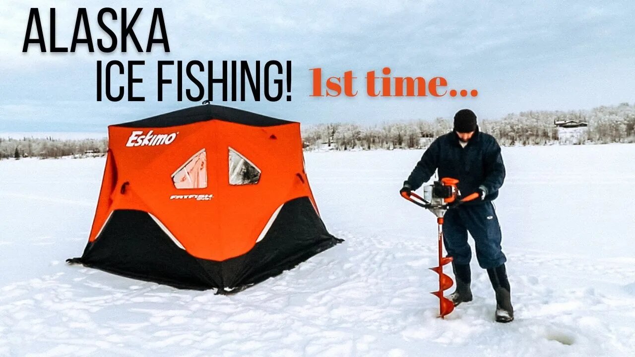 Ice Fishing in ALASKA-1st Time! 🎣 || Winter Day in the Life + Homemade Holiday Crafts with P!