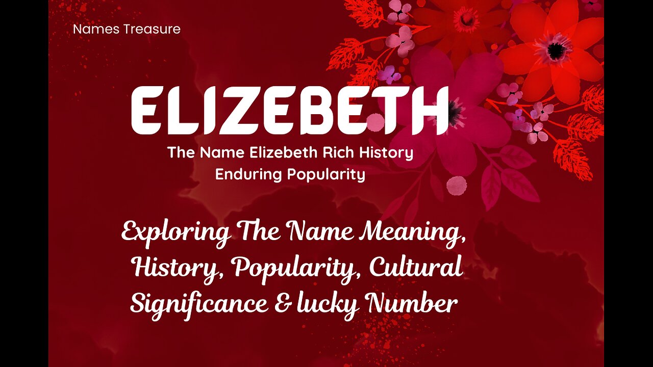 "Elizabeth" Exploring the Name Rich History and Meaning #namemeaning #nameexploration #elizabeth