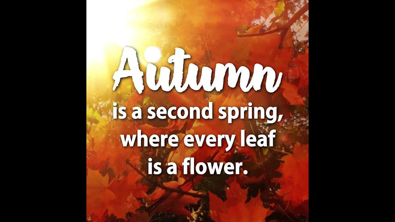 Autumn is a Second Spring [GMG Originals]