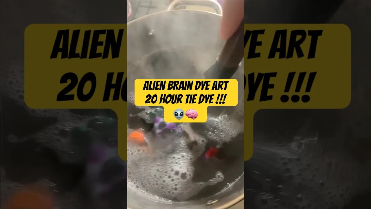 Incredible Dye Art Piece || Alien Brain || (Tie Dye) #shorts