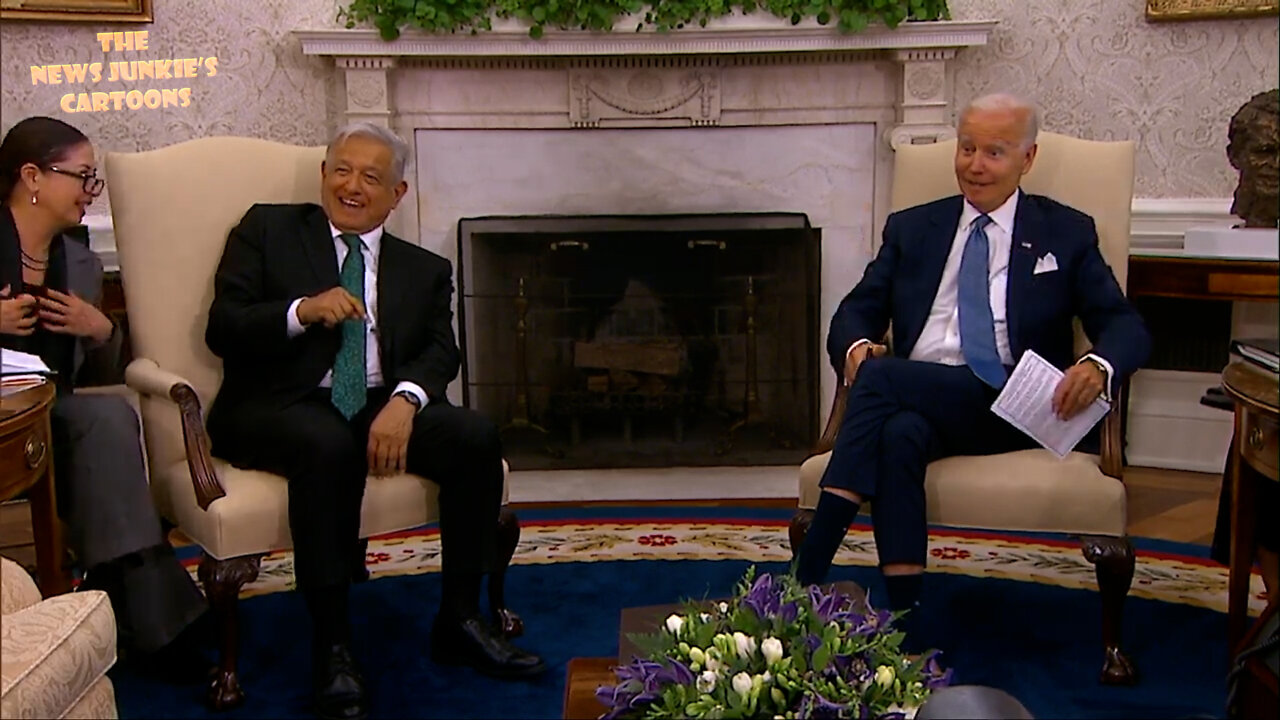 Biden and Mexican president make fun of the press and then kick them out.