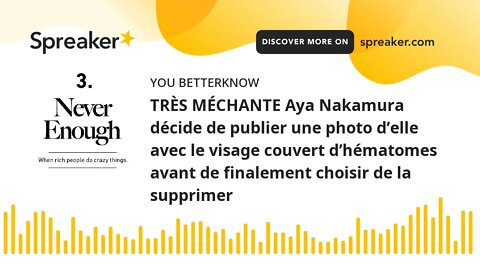 TRÈS MÉCHANTE Aya Nakamura décide de publier une photo d’elle avec le visage couvert d’hématomes ava