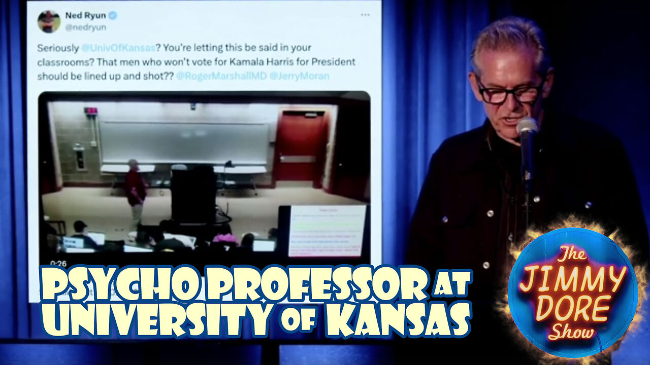 University Of Kansas professor says men who don't want to vote for Mamala should be shot▮Jimmy Dore RUMBLE TIME