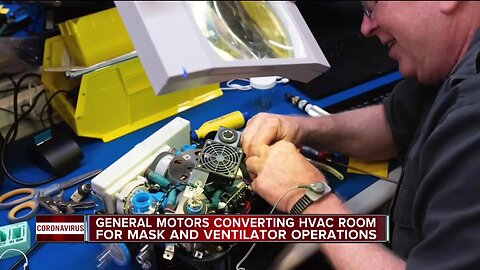 General Motors converting HVAC room for mask and ventilator operations