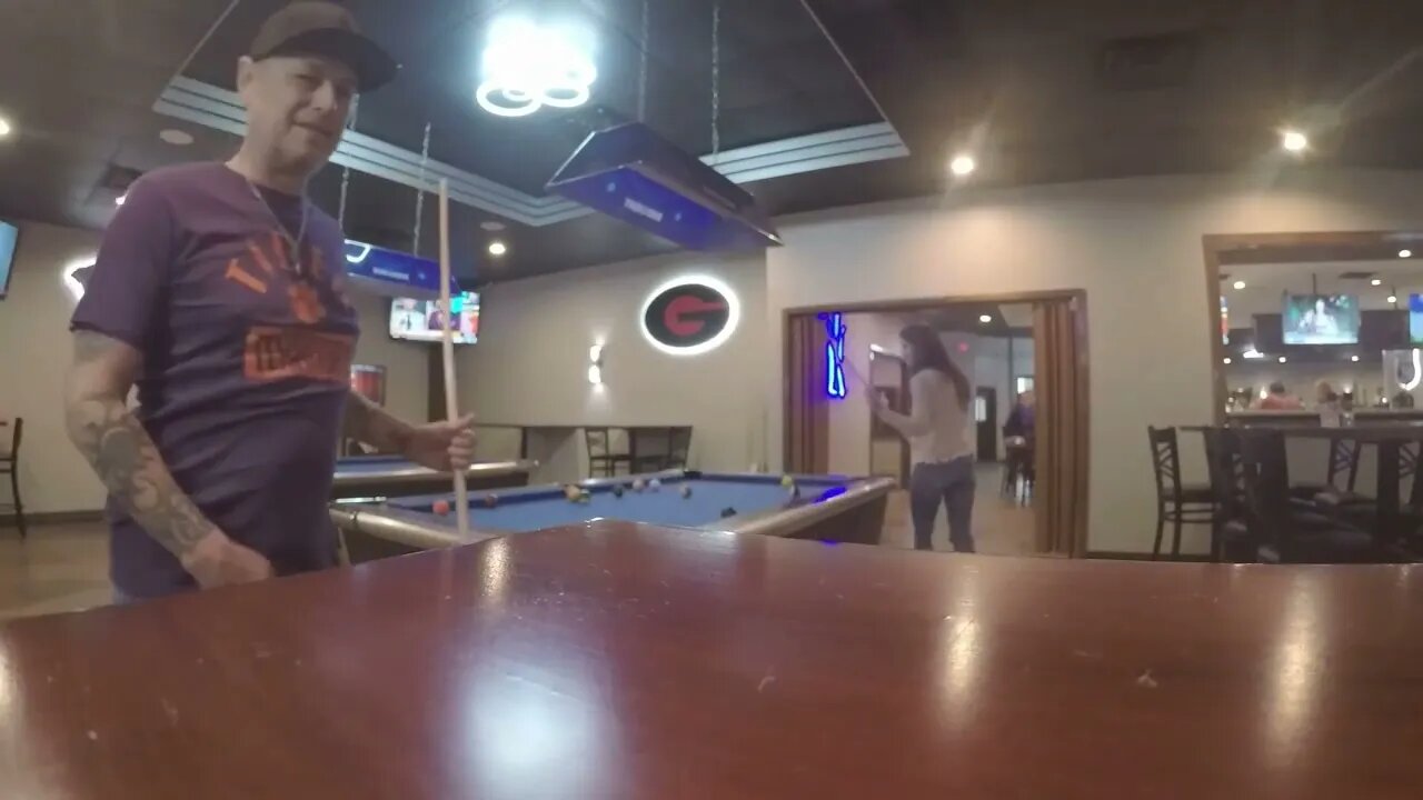 Shooting Pool with the Wifey