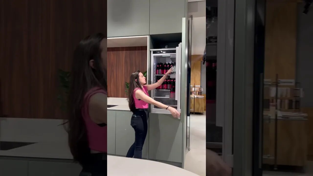 Olha essa geladeira invisível!😱😍 #interiordesign