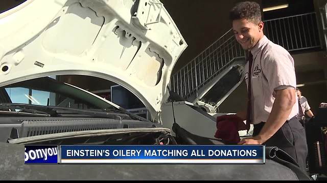 Einstein's Oilery employees growing facial hair for a good cause