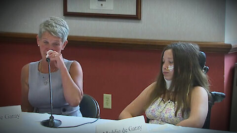 Mother Weeps During Press Conference After Daughter Injured By COVID Vaccine