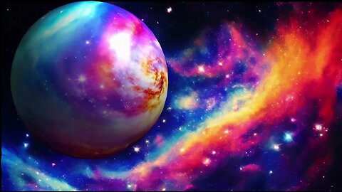 Fantasy Deep Space Planets & Nebula | Relaxing, Peaceful Music | Sleep, Study, Relax