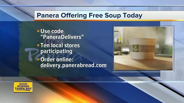 Panera offering free soup on May 9