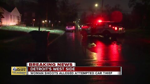 Police: Woman investigates noises outside home, shoots man on Detroit's west side