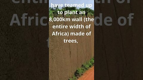 Over 20 African countries have teamed up to plant an 8,000km wall #shorts