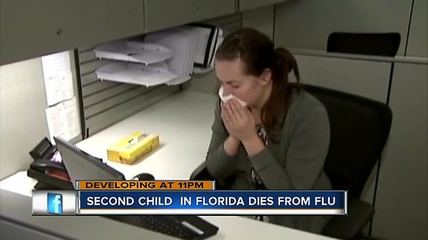 Second child dies from flu in Florida in 2018-19 season