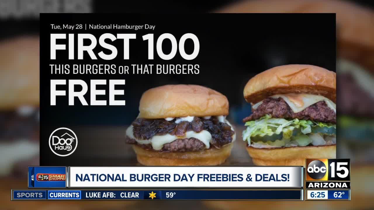 National burger day freebies and deals