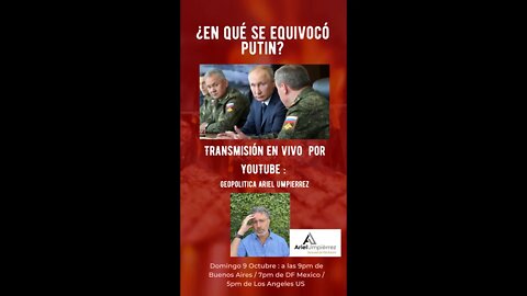 ¿En qué se equivocó Putin?