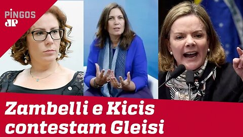 Carla Zambelli e Bia Kicis x Gleisi Hoffmann