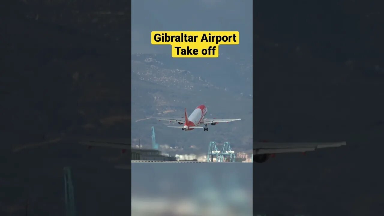 Gibraltar Airport Take Off for Bristol #shorts