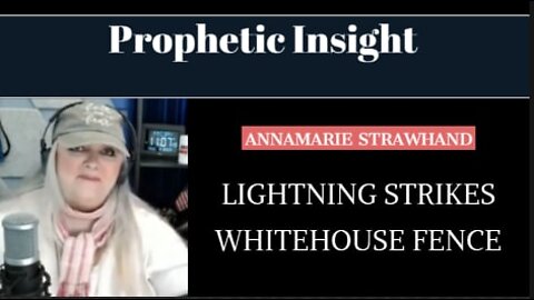 Prophetic Insight: Lightning Strikes Whitehouse Fence. 8/05/2022