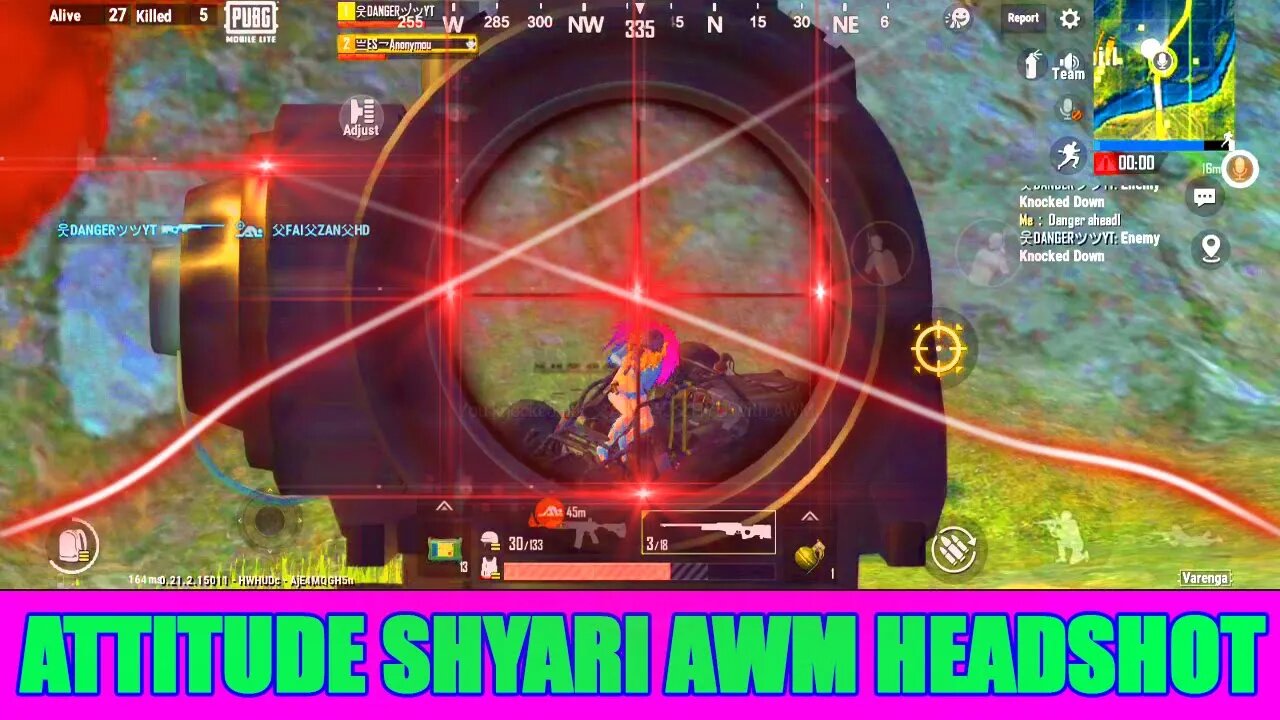 😂😂PUBG LITE AWM HEADSHOT|| ATTITUDE SHYARI AWM HEADSHOT#shorts #pubglite