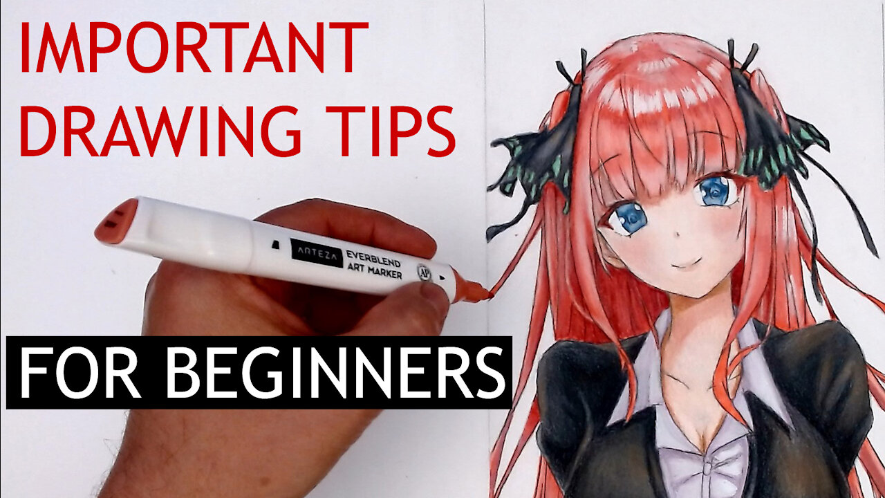 Anime Nino Nakano Anime. Drawing Tutorial For Beginners