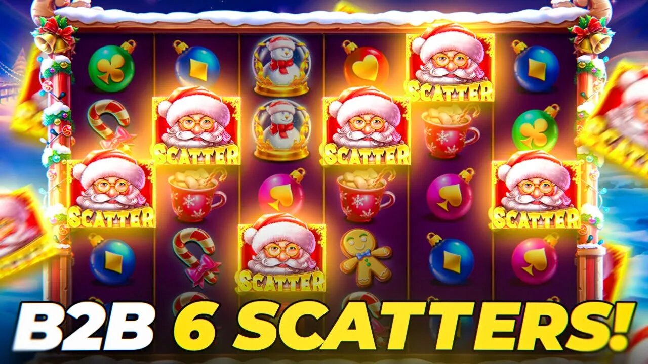 WE HIT BACK TO BACK 6 SCATTER BONUSES ON SANTA'S GREAT GIFTS!