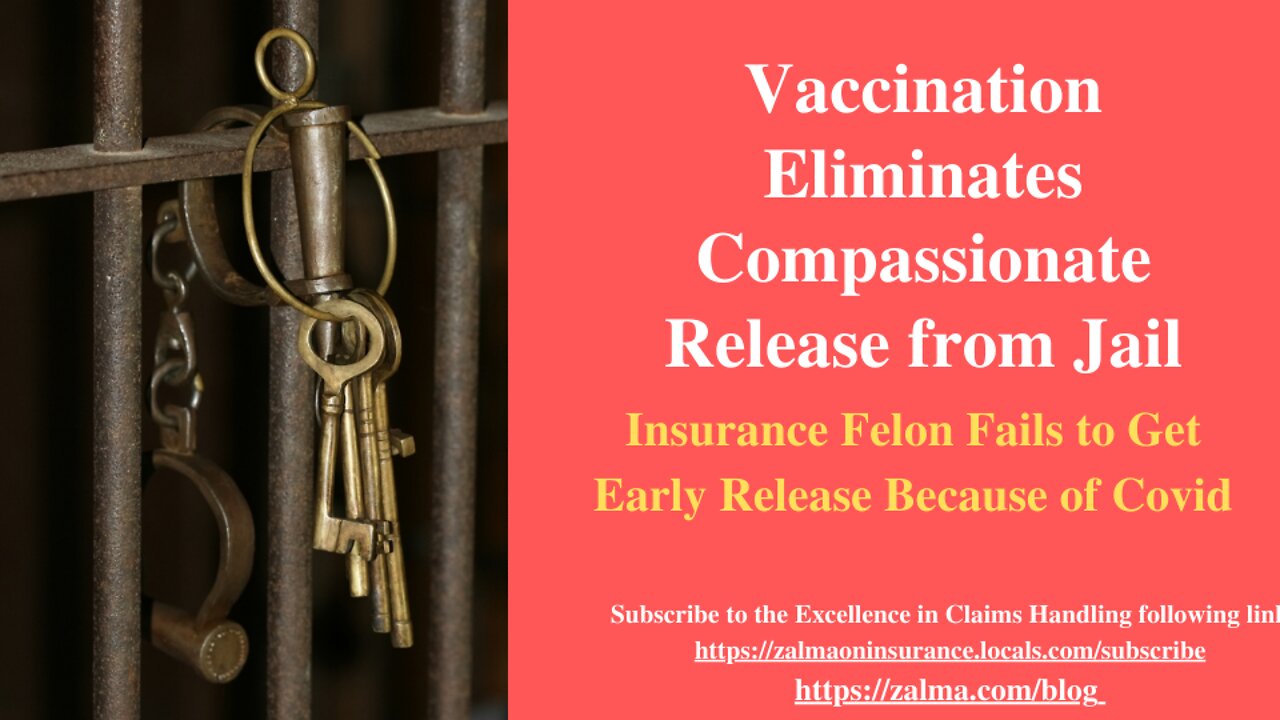 Vaccination Eliminates Compassionate Release from Jail