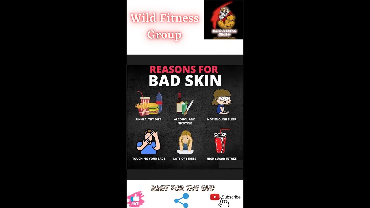 🔥Reasons for bad skin🔥#shorts🔥#viralshorts🔥#fitnessshorts🔥#wildfitnessgroup🔥