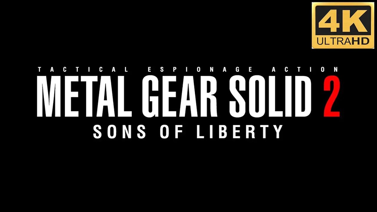 Metal Gear Solid 2 Intro Music | 4K 60 FPS