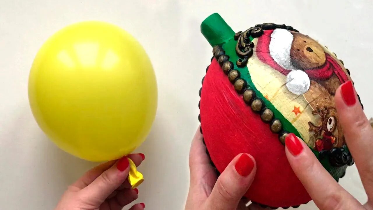 Papier-mache Christmas toy | Christmas gift idea | Paper craft