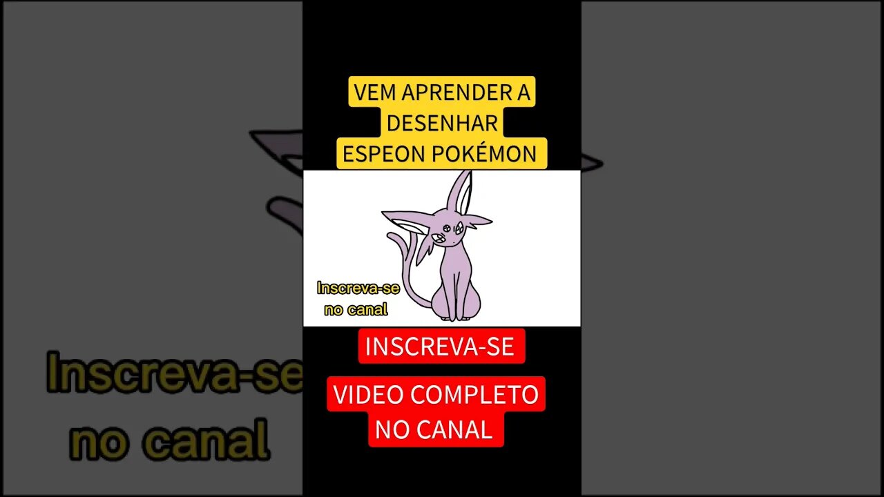 COMO DESENHAR ESPEON POKÉMON #pokemon #espeon #desenho #shorts #short