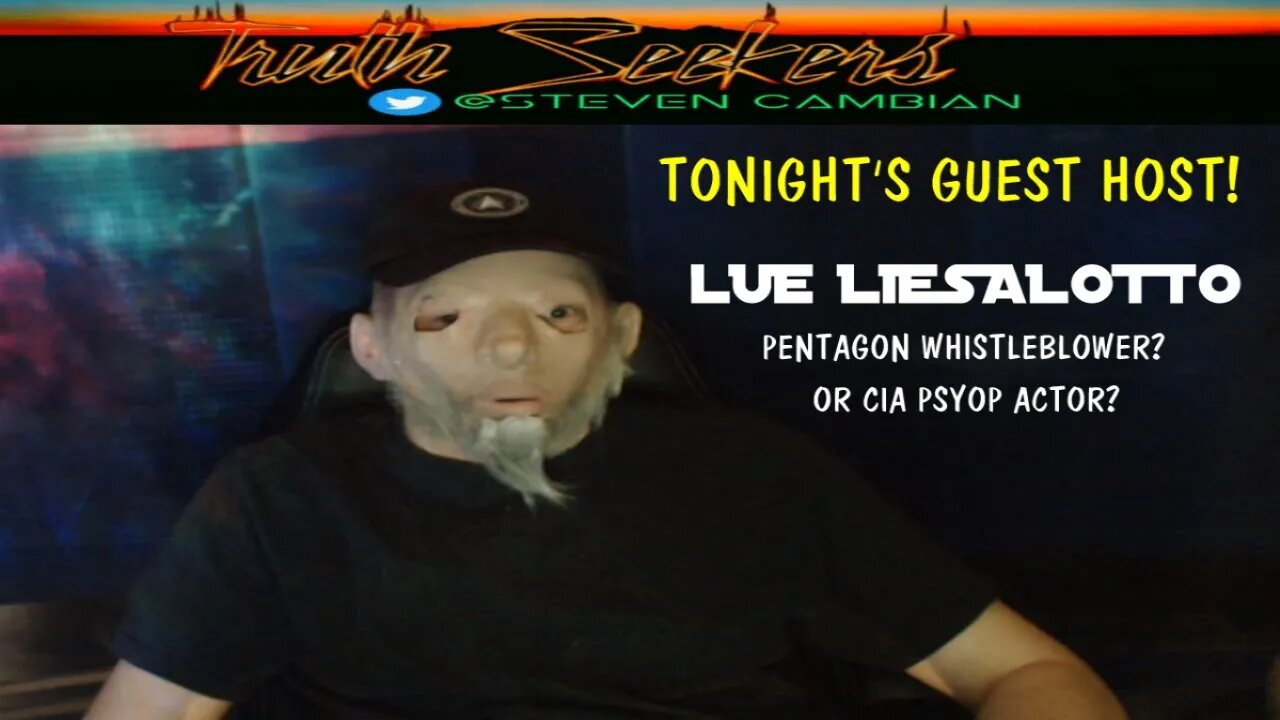 Lue Liesalotto ( Lue Elizondo ) guest host Pentagon whistleblower or CIA psyop? Comedic parody.