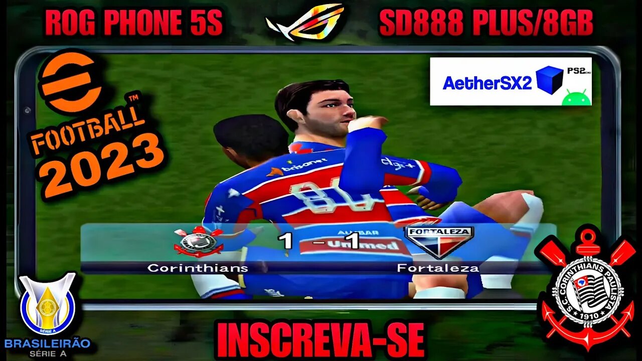 EFOOTBALL 2023 - AetherSX2 Emulator PlayStation 2 para Android - Brasileirão 2023 - Corinthians