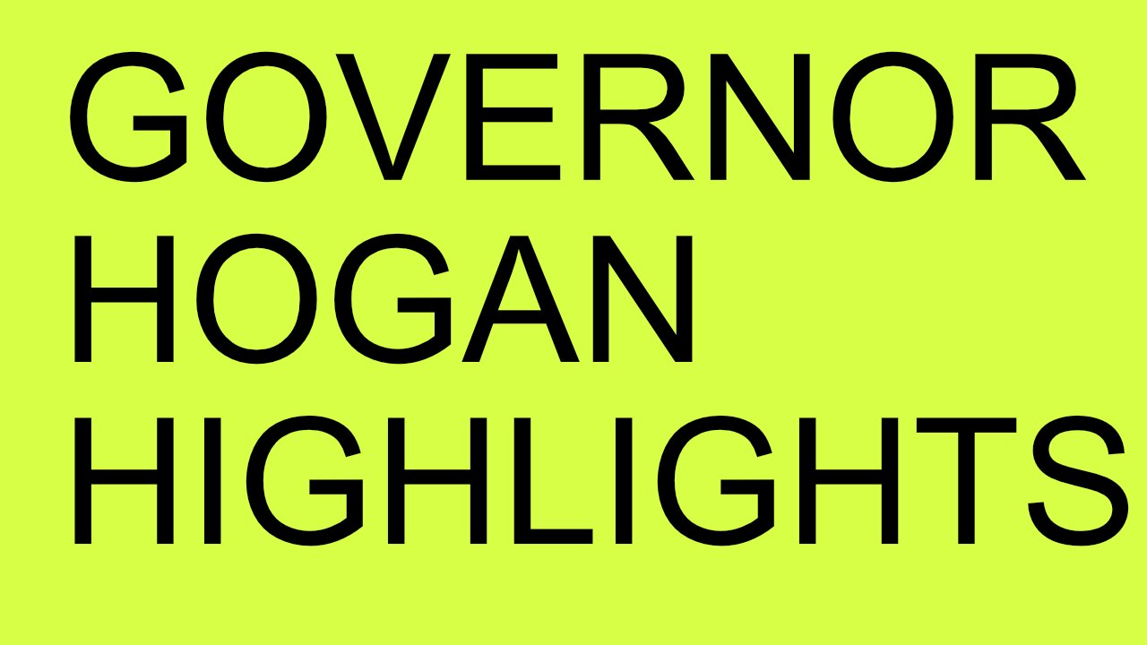 Governor Hogan January 18, 2021 Highlights