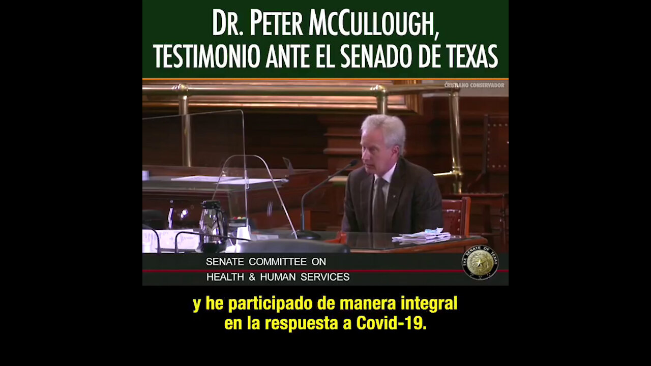Dr. Peter McCullough testifica en Texas