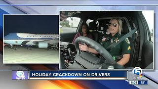 Law enforcement patrolling the roads during holidays