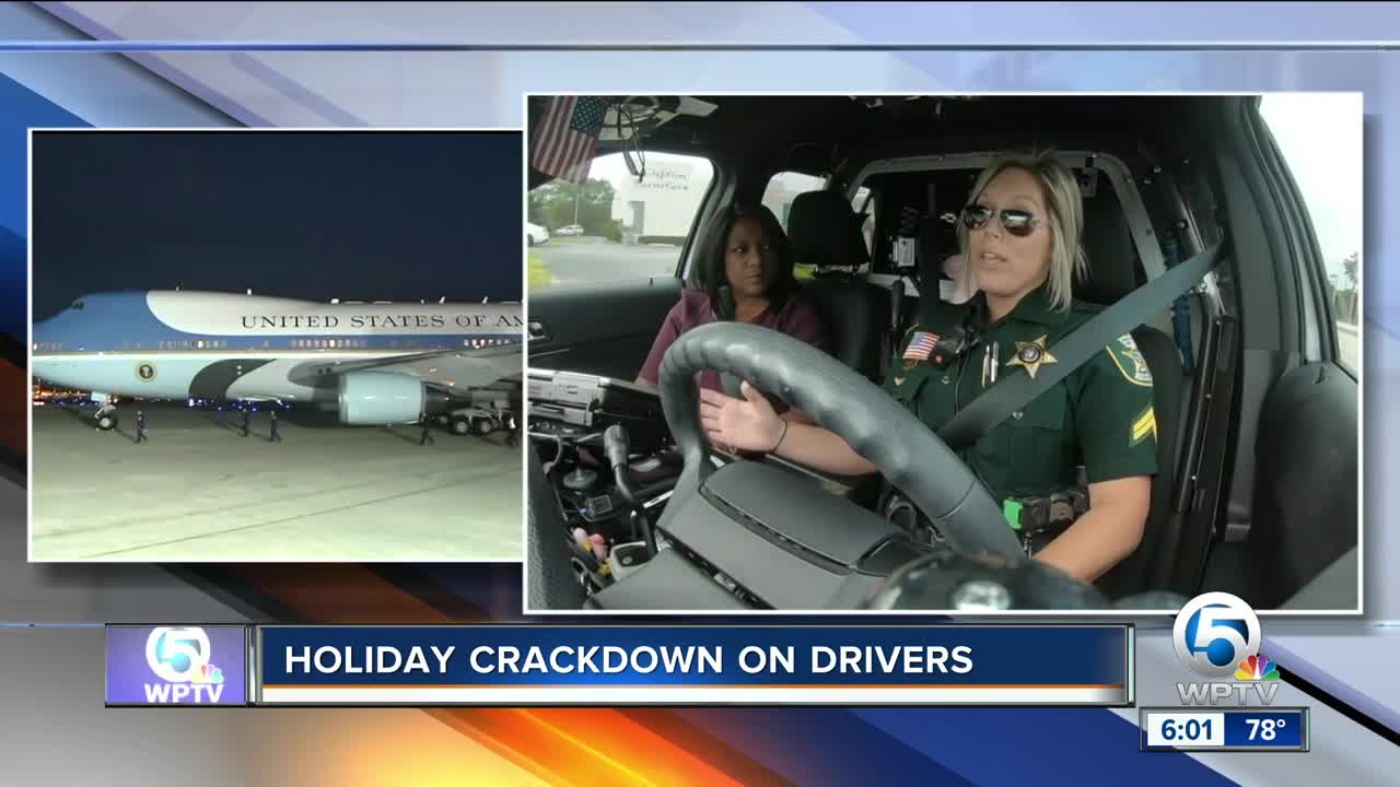 Law enforcement patrolling the roads during holidays