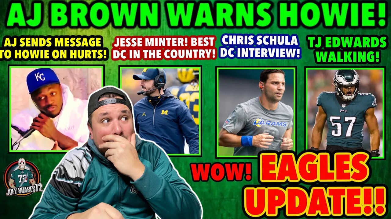 AJ BROWN WARNS HOWIE TO SIGN HURTS!! JESSE MINTER & CHRIS SCHULA DC INTERVIEWS! TJ EDWARDS GONE!