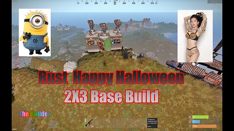 Rust 2x3 Duo Halloween base beautiful view the builder