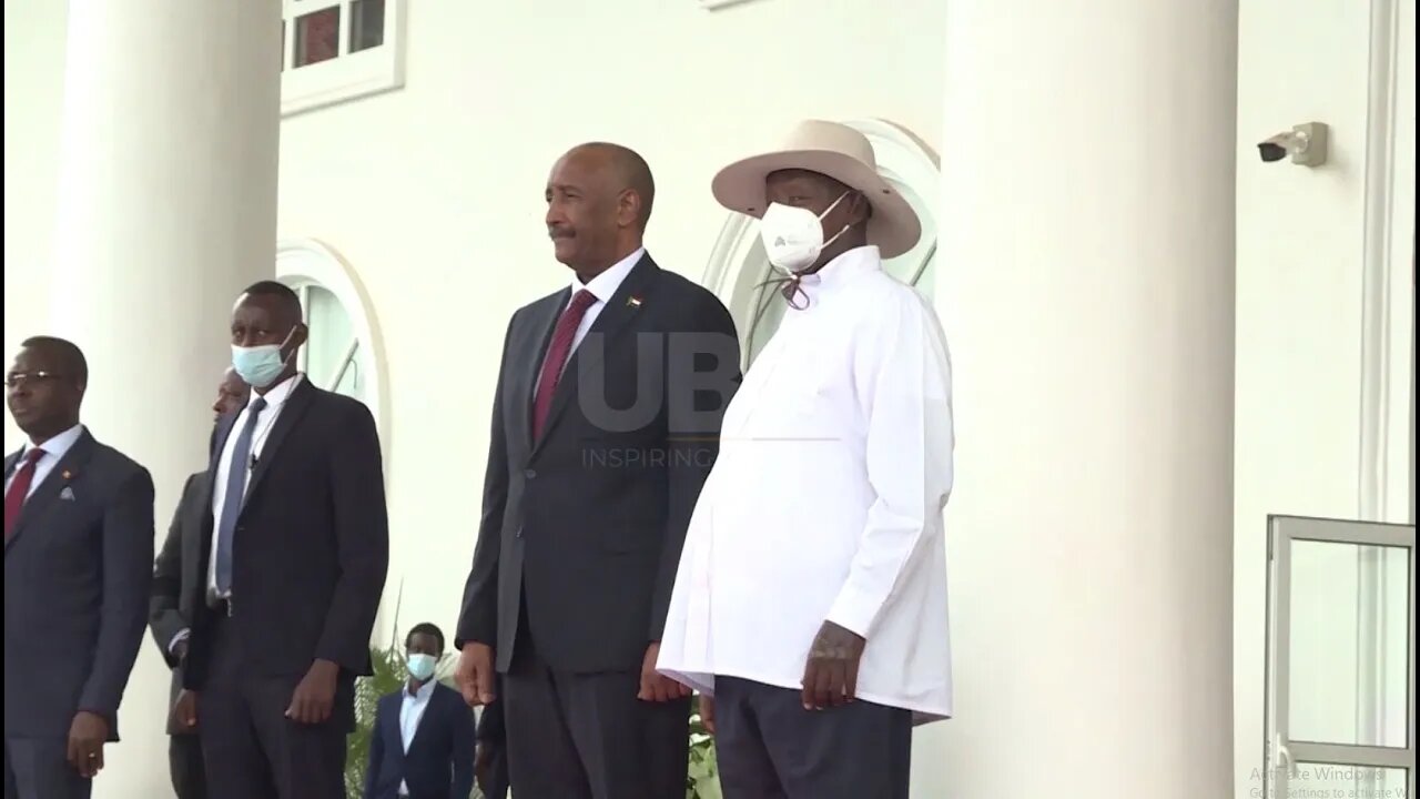 Sudan transitional council chairman meets President Museveni at State House Entebbe