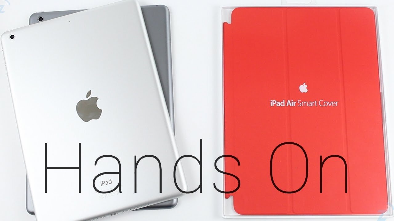 iPad Air Smart Cover Hands On (Product Red)