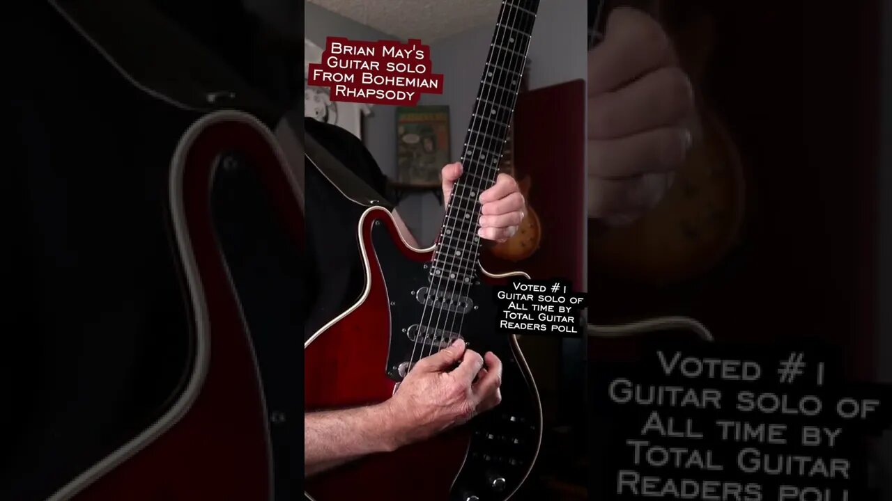 Brian May’s guitar solo from bohemian rhapsody up close#shorts