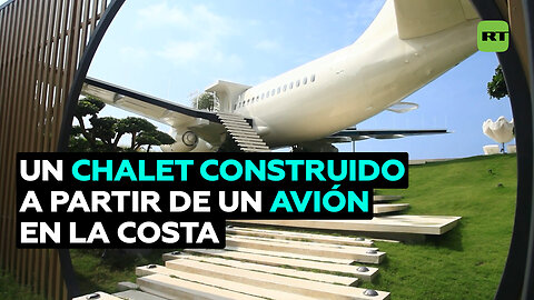 Convierten un avión fuera de servicio en un chalet de vacaciones