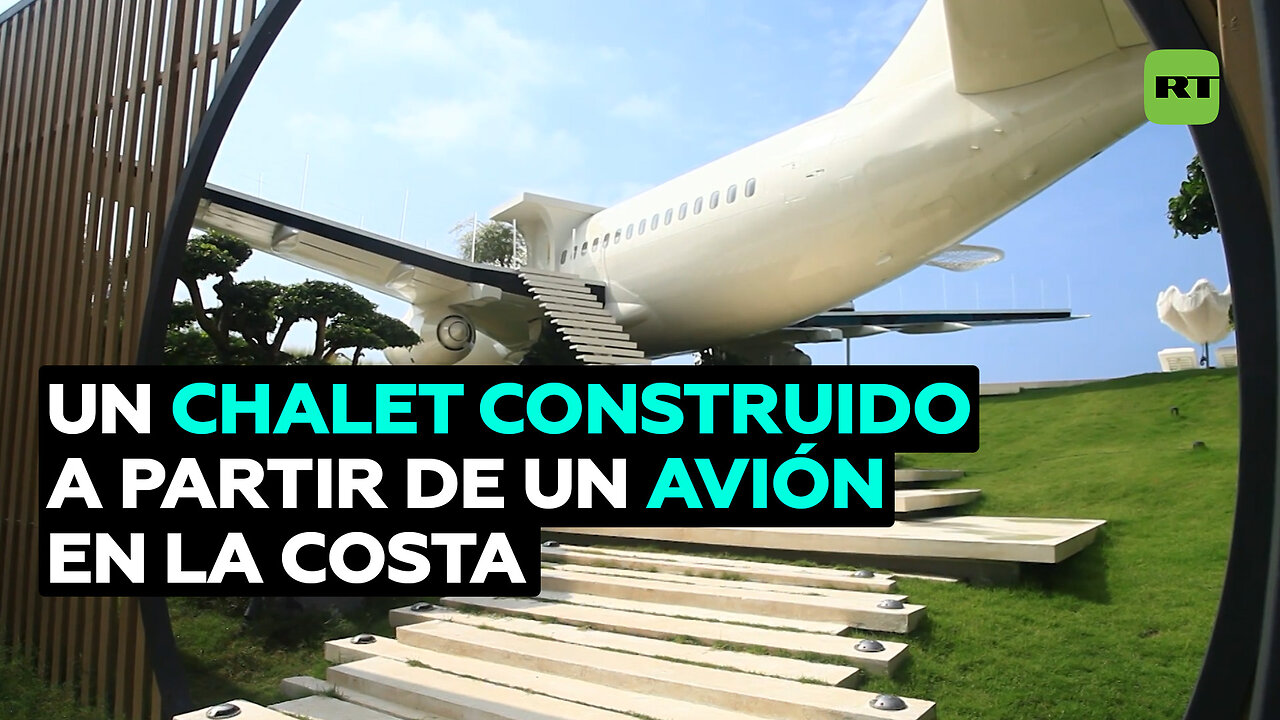 Convierten un avión fuera de servicio en un chalet de vacaciones