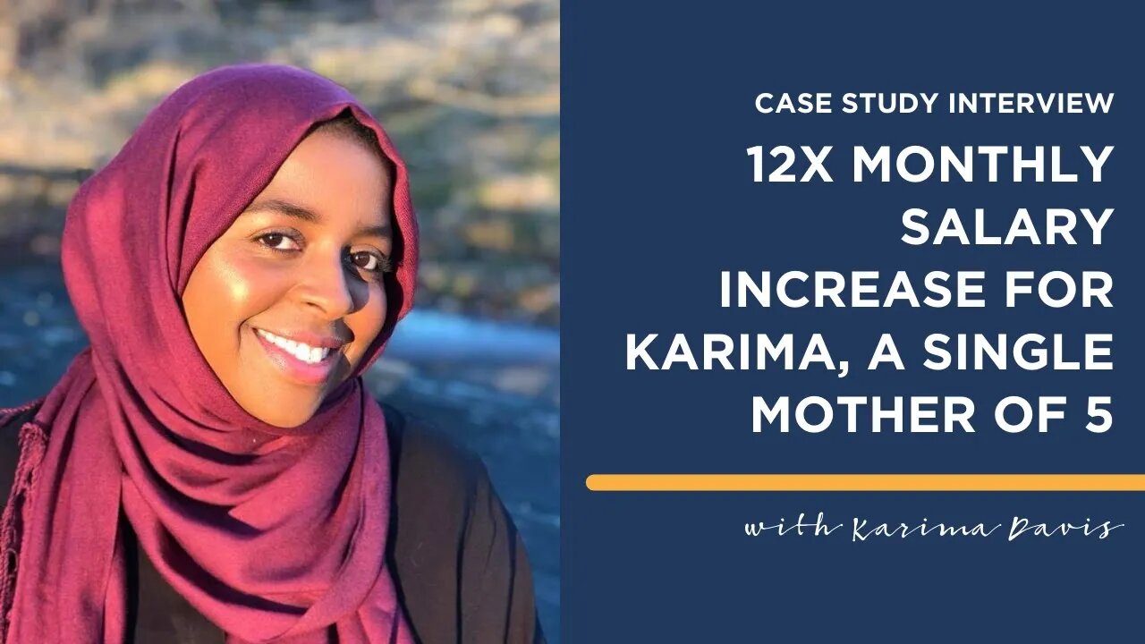 12x monthly salary increase for Karima, a single mother of 5!