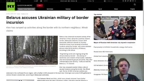 Belarus accuses Ukrainian military of border incursion