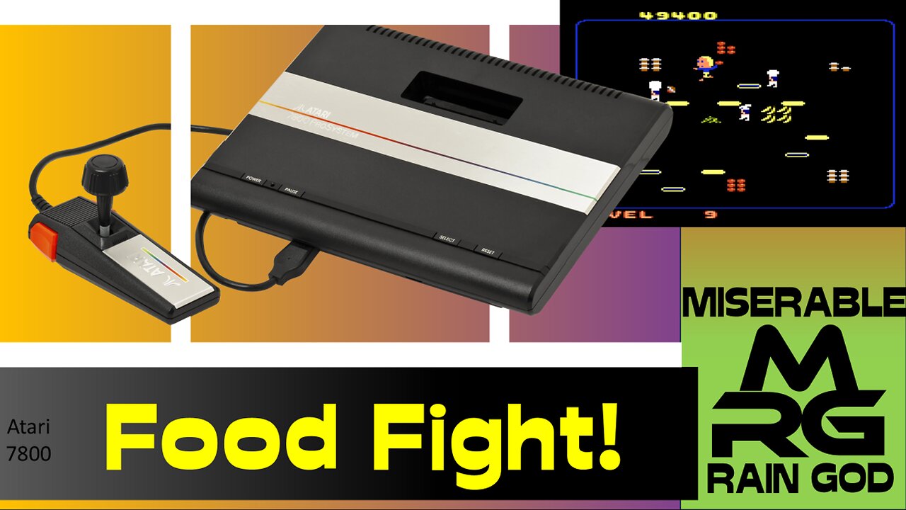 MRGPlays Food Fight from Atari 7800 -- Retro Let’s Play and Reminiscence (2600+)