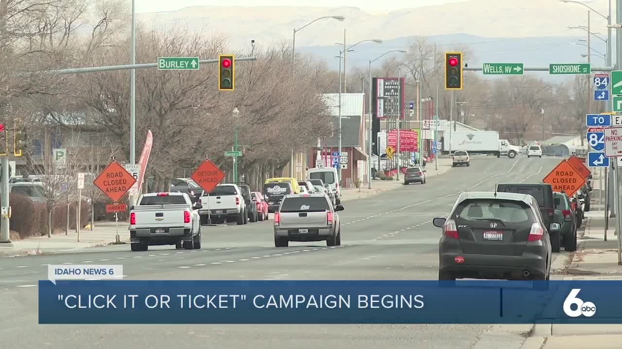 "Click It or Ticket" campaign starts Friday in Idaho