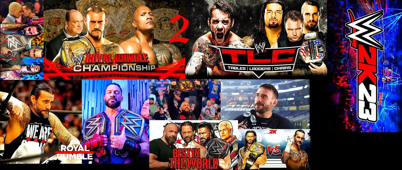 WWE 2K23 : CM PUNK VS. The World ✖ 🏆✊🏻⚡ ⚡ ✊🏻❌❌🍕 🆚 🦆🛡🐺☝🏽🏆👠🔥🌎2️⃣ (PS5🎮)